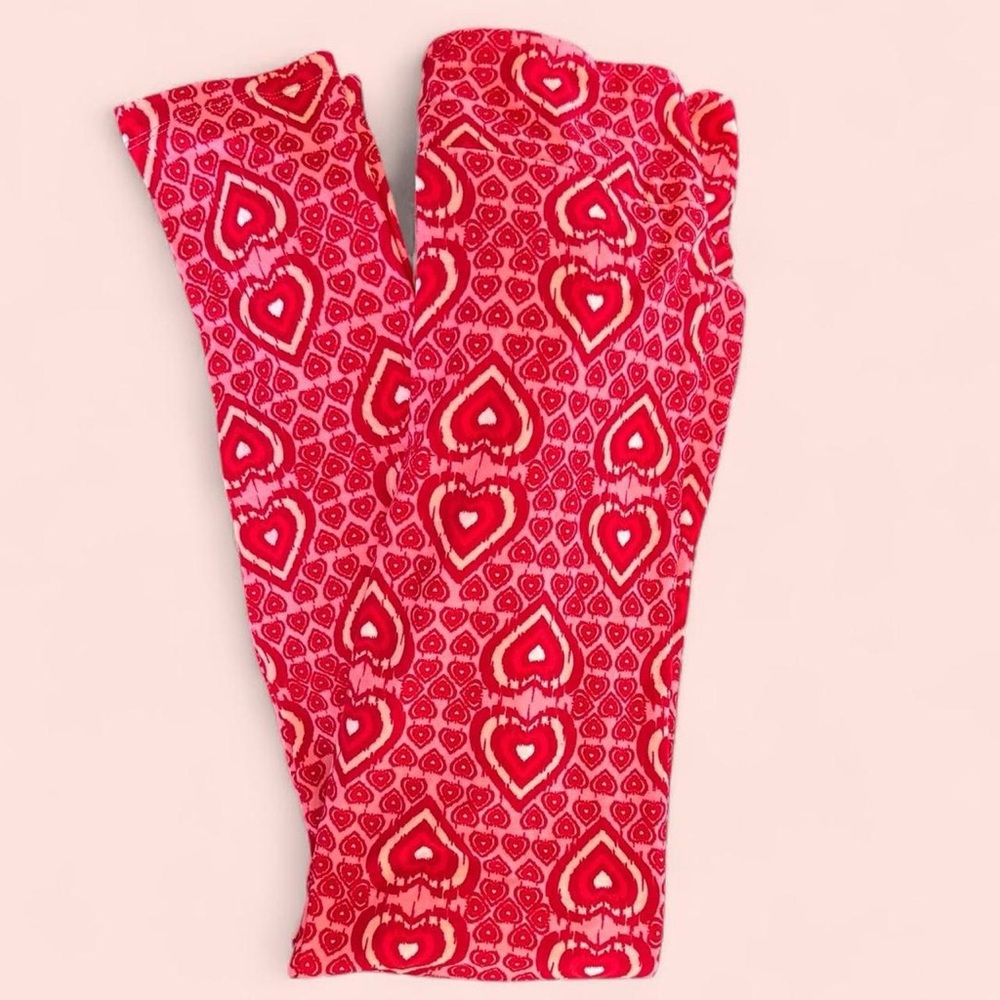 Lularoe Valentines Day Heart Legging